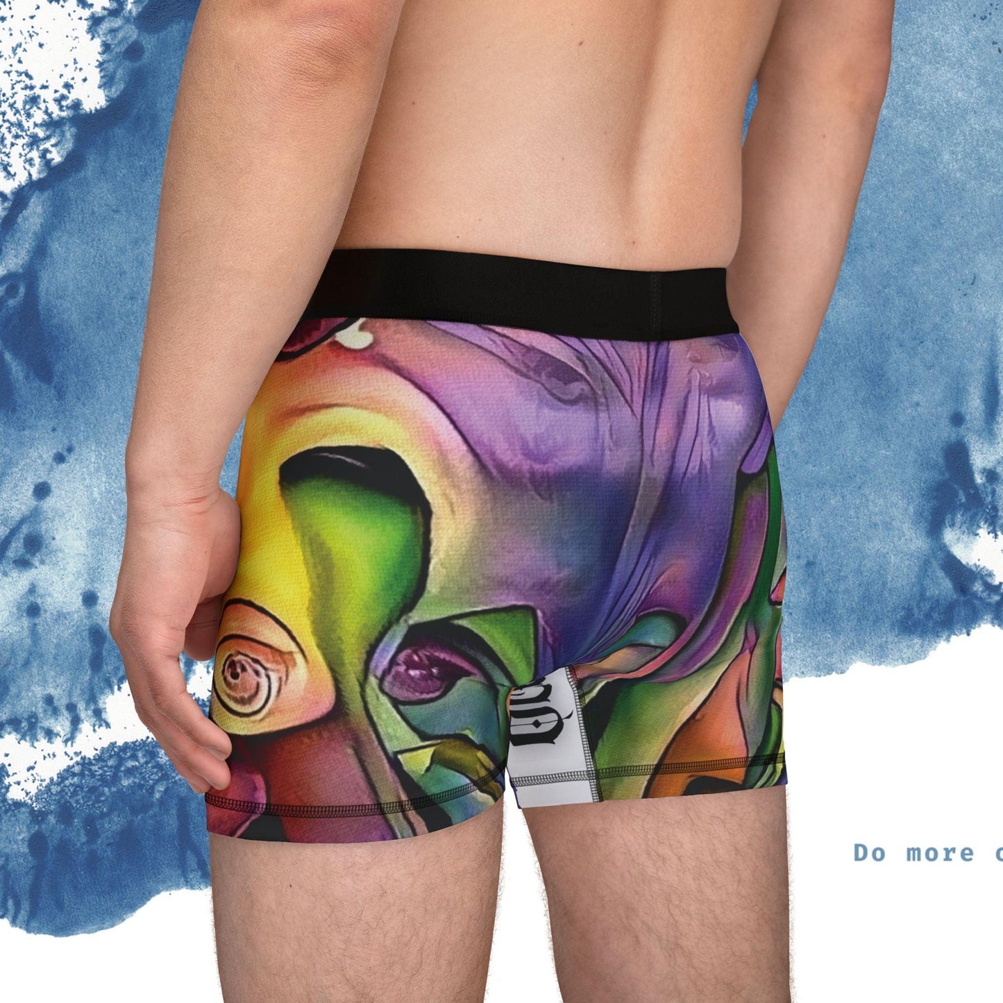 Vibrant Art Men’s Boxers with Unique Abstract Design