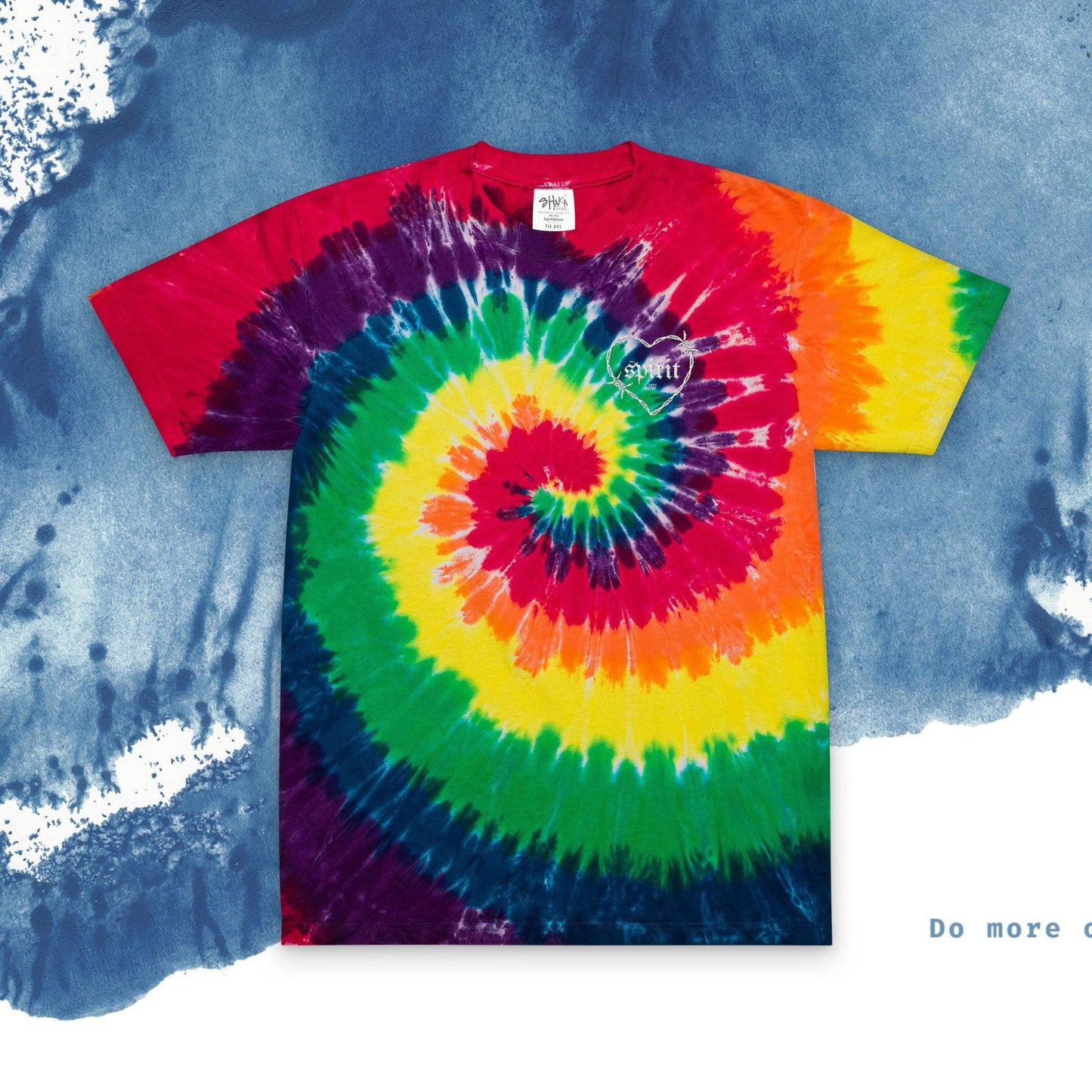 Oversized Tie-Dye T-Shirt bordada