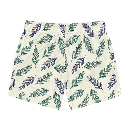 Tropical Leaf Swim Trunks - Stylish Beachwear for Summer Adventures