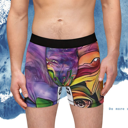 Vibrant Art Men’s Boxers with Unique Abstract Design