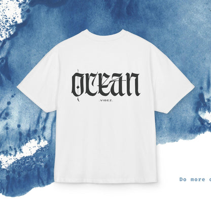 Ocean Vibes Unisex Box Tee - Wave Graphic T-Shirt