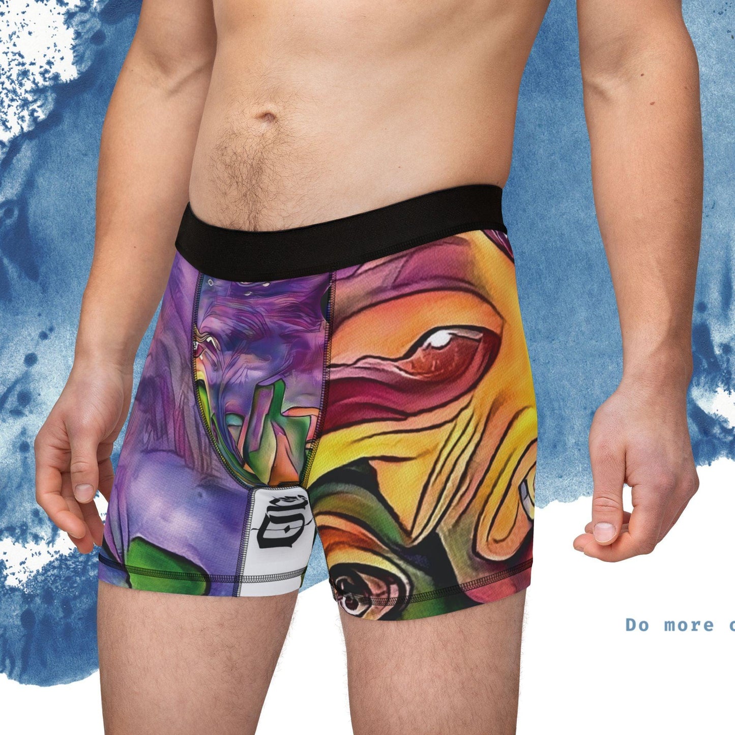 Vibrant Art Men’s Boxers with Unique Abstract Design