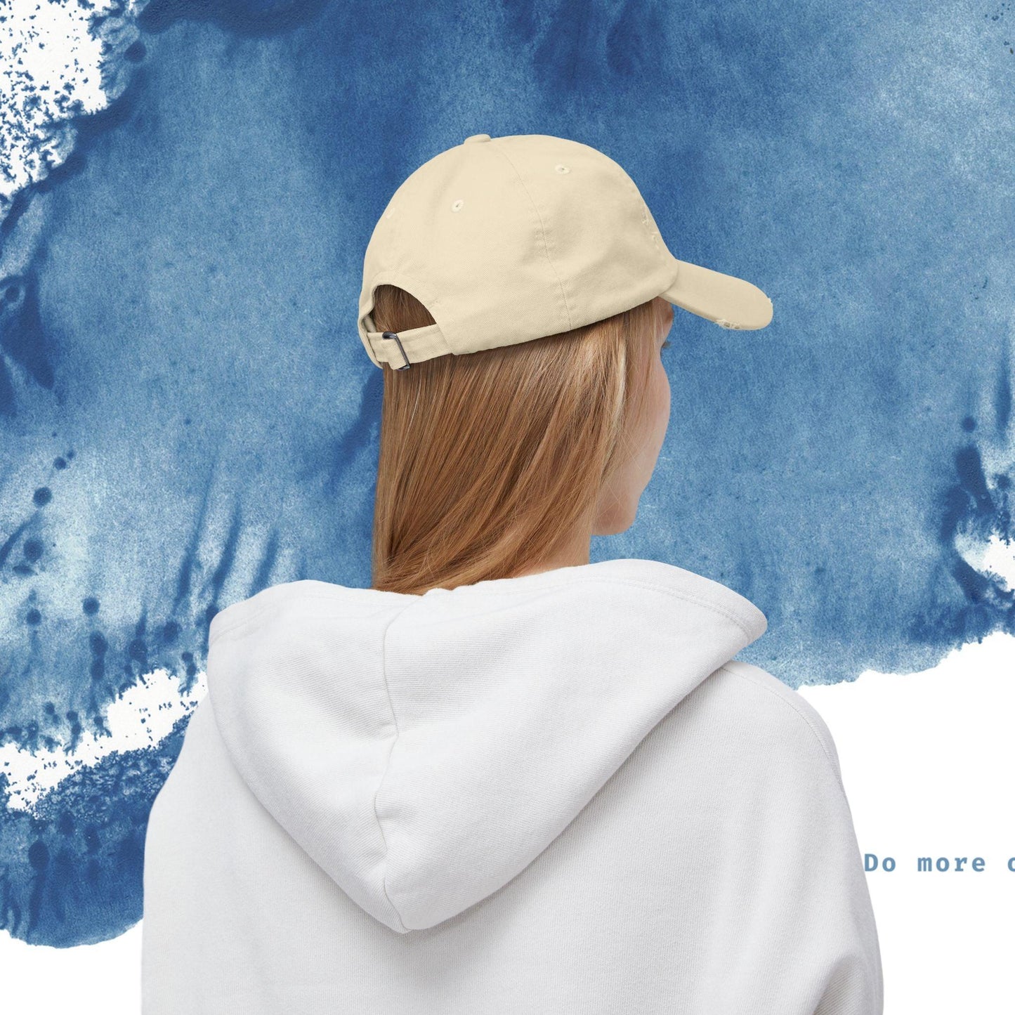 Ocean Vibes Unisex Distressed Cap