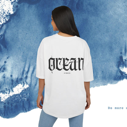 Ocean Vibes Unisex Box Tee - Wave Graphic T-Shirt